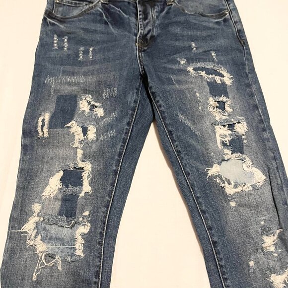 Bluecarats Mens Distressed Jeans Size 32 - Picture 9 of 16